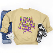 Damen Sweatshirt mit kreativem Schriftzug und weichem Innenfutter