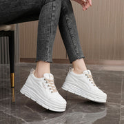 Damen modische Sneaker mit komfortabler Plattform-Sohle