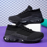 Damen Strick-Laufschuhe mit stoßdämpfender Sohle und atmungsaktivem Design