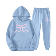 Damen lässiger Hoodie und Jogginghose Set