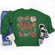 Damen Sweatshirt mit kreativem Baseball-Motiv und lässigem Schnitt
