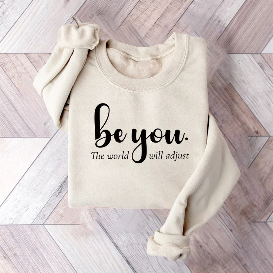 Damen Sweatshirt mit inspirierendem Motiv und motivierender Botschaft
