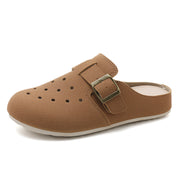 Damen bequeme Clogs mit modischem Riemen und atmungsaktivem Obermaterial