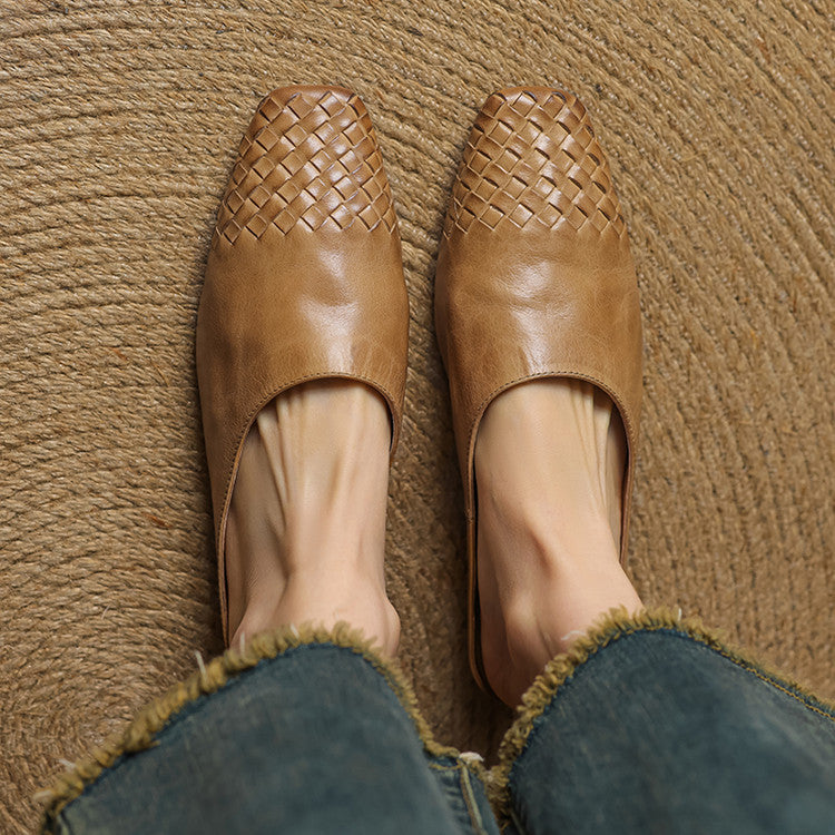Nora | Damen Leder Mules mit stilvollem Look