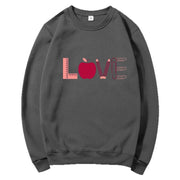 Damen Sweatshirt mit kreativem Love-Motiv