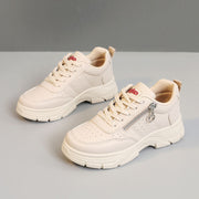 Damen Sportliche Sneaker mit trendiger Reißverschluss-Applikation und komfortabler Sohle