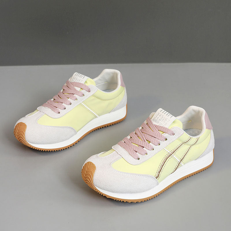 Damen modische Sneakers mit flexibler Laufsohle und stylishem Obermaterial