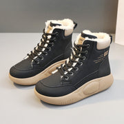 Damen modische Winterstiefel mit kuscheligem Fleece-Futter und rutschfester Sohle