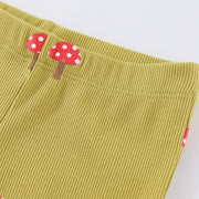 Mädchen Schlagleggings mit bezauberndem Pilzmotiv Drune