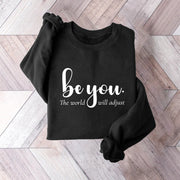Damen Sweatshirt mit inspirierendem Motiv und motivierender Botschaft