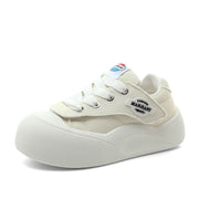 Damen sportive Sneakers mit strapazierfähigem Obermaterial und rutschfester Gummisohle
