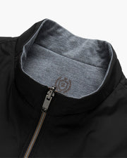 Luka | Schlank geschnittene Bodywarmer Schwarze Zip up Weste