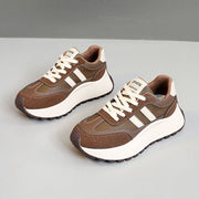 Damen Sneakers mit hohem Plateau und atmungsaktivem Obermaterial