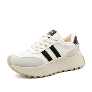 Damen Komfortable und warme High-Top Sneakers mit Fleece-Innenfutter