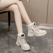 Damen High-Top Sneakers mit warmem Fleece-Innenfutter und rutschfester Sohle