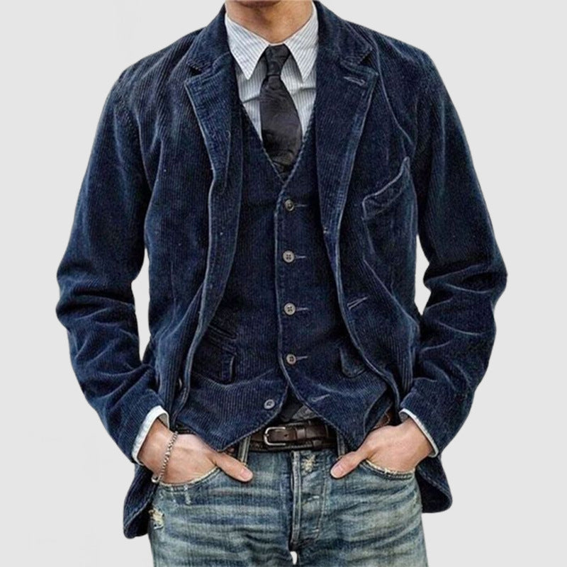 Herren schicke Cordjacke mit praktischen Taschen Aliams