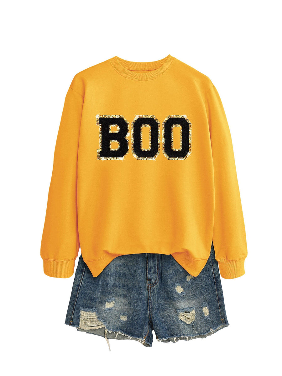 Damen Sweatshirt mit glitzerndem Aufdruck