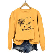 Damen Sweatshirt mit inspirierendem Pusteblumen-Motiv