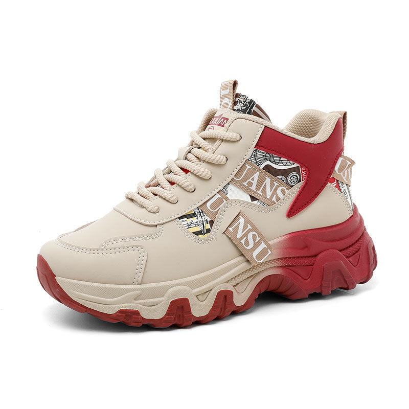 Damen Sportliche Sneakers mit modischem Design und rutschfester Sohle