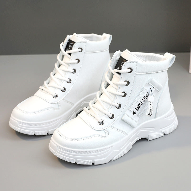 Damen trendige High-Top Sneakers mit robustem Profil und modischem Design