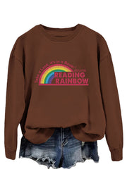 Damen lässiger Sweatshirt mit einzigartigem Druck