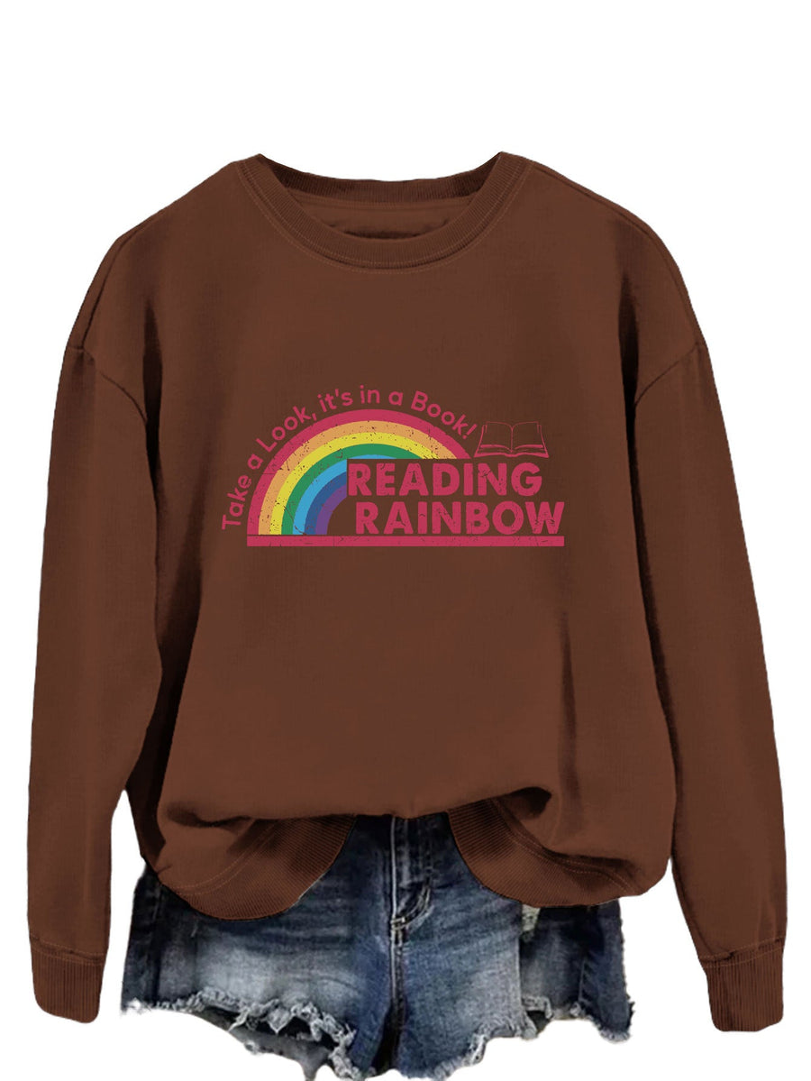 Damen lässiger Sweatshirt mit einzigartigem Druck