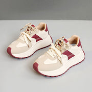 Damen Sportliche Plateau Sneakers mit atmungsaktiver Polsterung