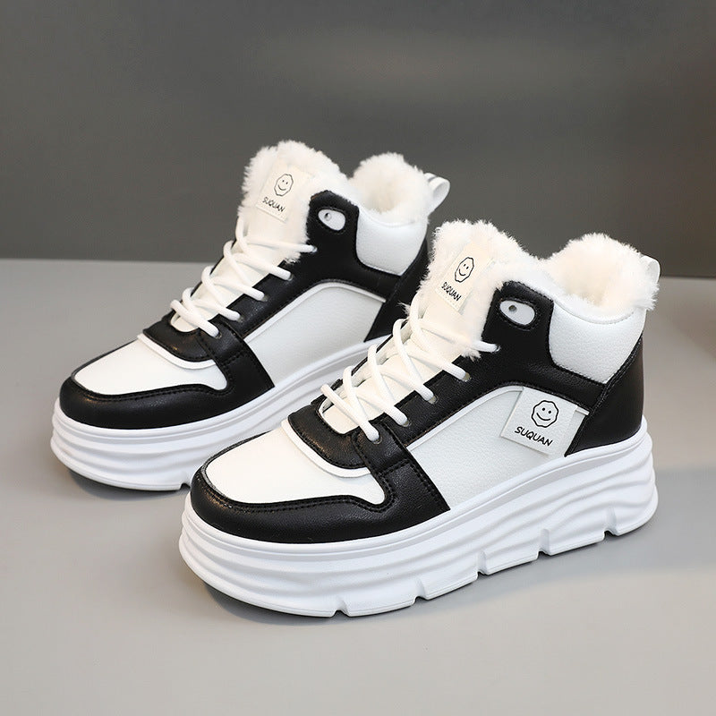 Damen High-Top Sneakers mit kuscheligem Innenfutter und dämpfender Sohle