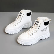 Damen Winterliche High-Top Stiefel mit warmem Fleece-Futter und rutschfester Sohle