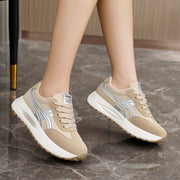 Damen Modische Sneaker mit attraktivem Plateau und atmungsaktivem Obermaterial