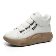Damen Sportliche High-Top Sneakers mit elastischen Schnürsenkeln
