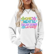 Damen Sweatshirt mit kreativem Aufdruck