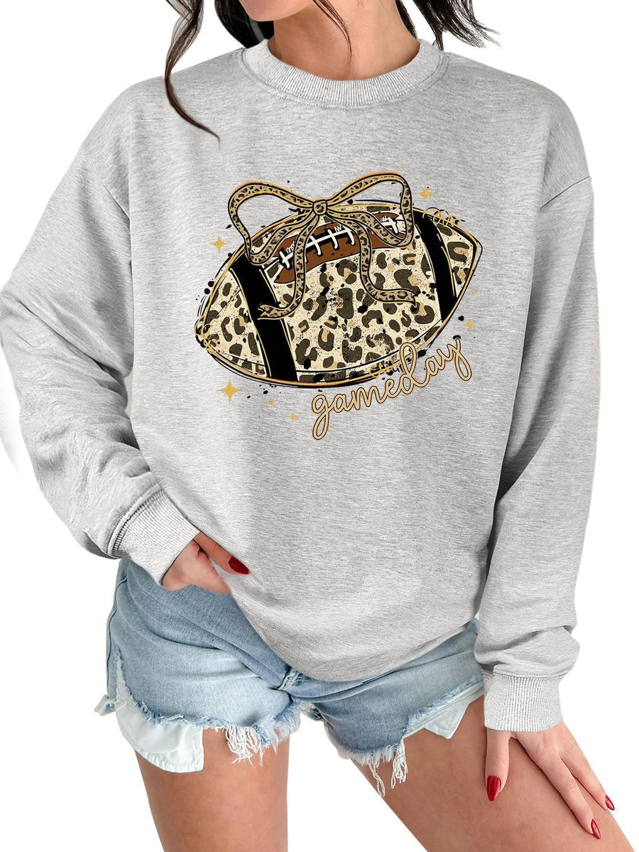 Damen Sweatshirt mit aufregendem Sportmotiv und lässigem Schnitt