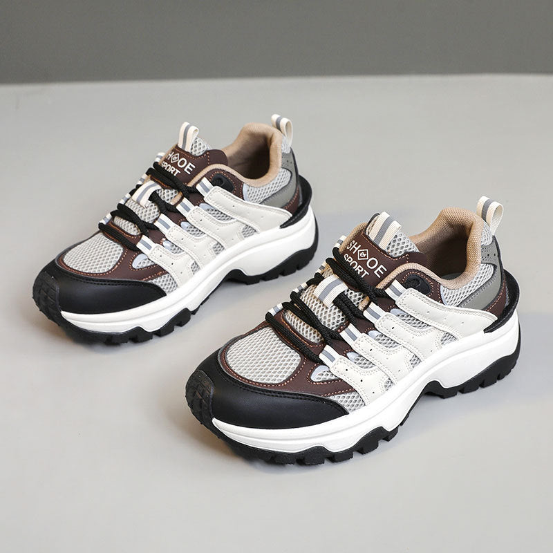 Damen Sportliche Schnürsneaker mit atmungsaktivem Obermaterial