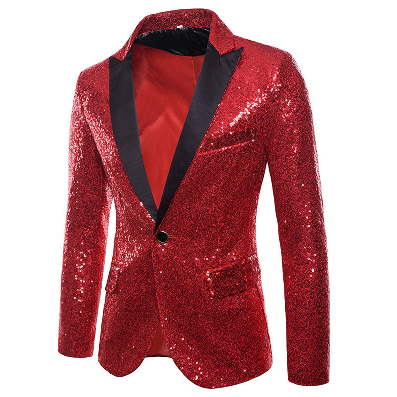 Herren Pailletten Formal Blazer Heidi-Mode