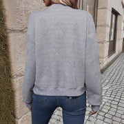 Damen sportliche Bomberjacke mit strukturiertem Design und hohen Bündchen Heidi-Mode