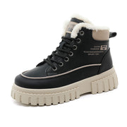 Damen Winterliche High-Top Stiefel mit kuscheligem Innenfutter und robuster Profilsohle