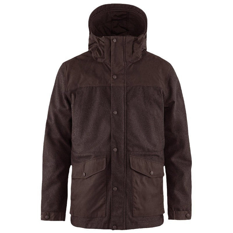Herren funktionale Parkajacke mit abnehmbarer Kapuze Aliams