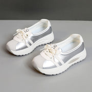 Damen bequeme Sneaker mit atmungsaktivem Obermaterial und dämpfender Laufsohle