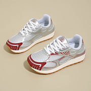 Damen Sportliche Sneakers mit atmungsaktivem Netzoberteil und flexibler Laufsohle