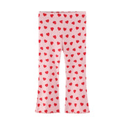 Mädchen Schlagleggings mit fröhlichem Herz-Design Drune
