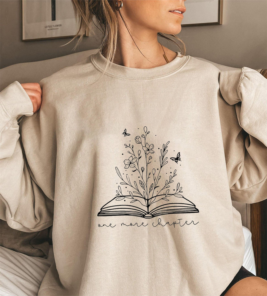 Damen Sweatshirt mit elegantem Blumendesign und inspirierendem Aufdruck