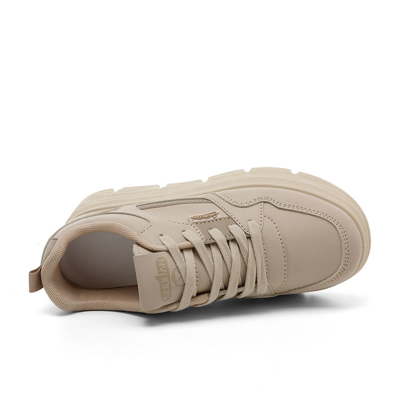 Damen modische Plateau-Sneaker mit dämpfender Sohle und atmungsaktivem Obermaterial