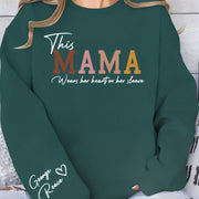 Damen Sweatshirt mit inspirierendem Mama-Aufdruck und bequemer Passform