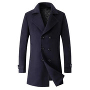 Herren eleganter doppelter Knopfmantel Aliams