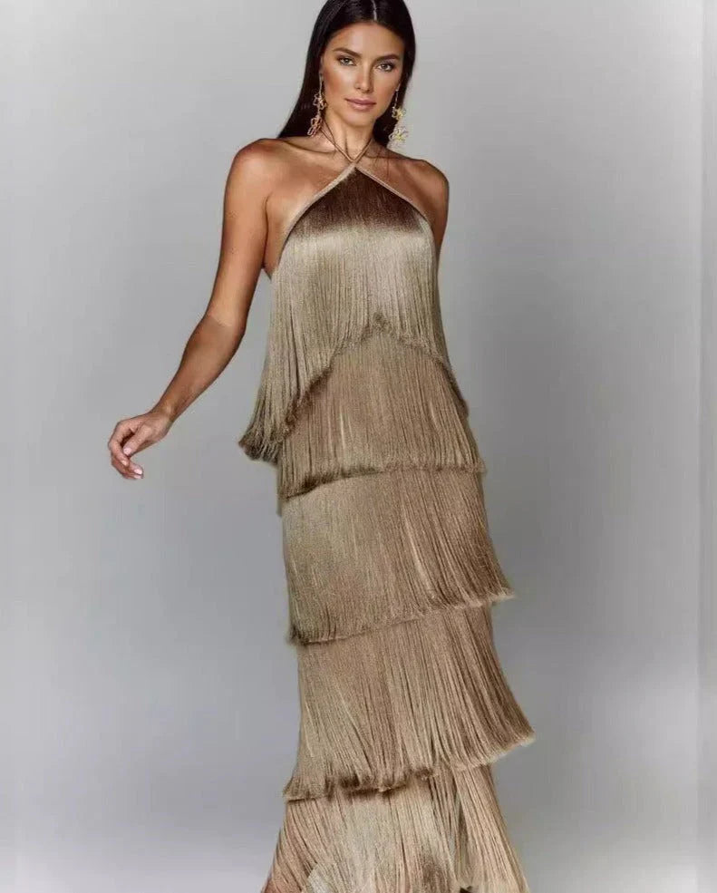 Adena | Quastenkleid der Eleganz