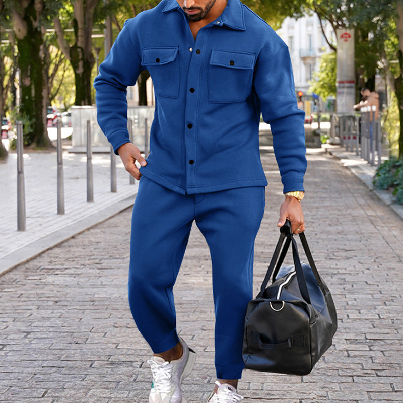 Herren lässiges Freizeit-Set mit praktischen Taschen Aliams