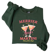 Damen Sweatshirt mit kreativem Cocktailmotiv und lässigem Schnitt