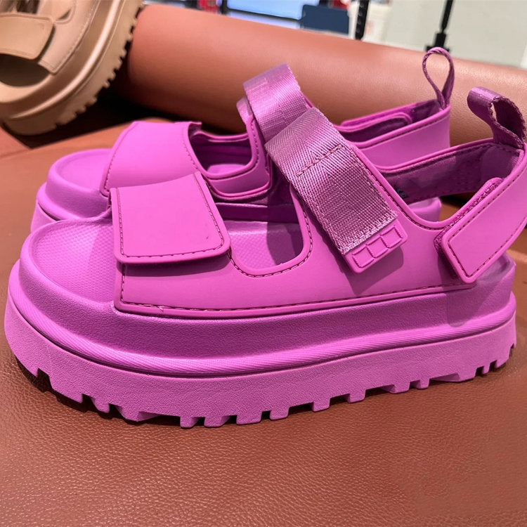 Damen Sportliche Sandalen mit ergonomischem Fußbett und rutschfester Sohle Heidi-Mode