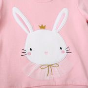 Mädchen Sweatshirt mit niedlichem Hasenmotiv Drune